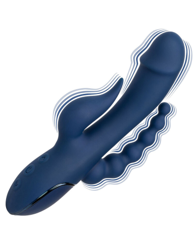 CALEXOTICS - VIBRADOR TRIPLE ORGASM AZUL