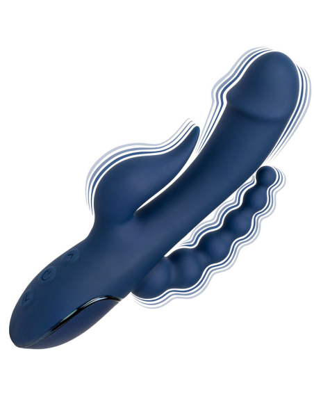 CALEXOTICS - VIBRADOR TRIPLE ORGASM AZUL