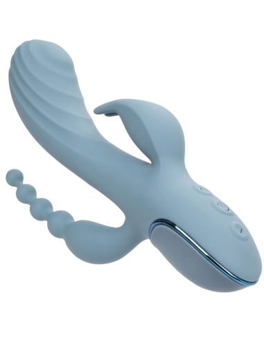 CALEXOTICS - VIBRADOR TRIPLE ÉXTASIS GRIS