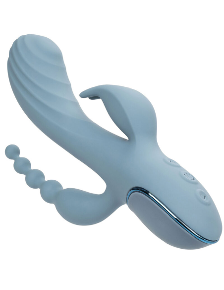 CALEXOTICS - VIBRADOR TRIPLE ÉXTASIS GRIS