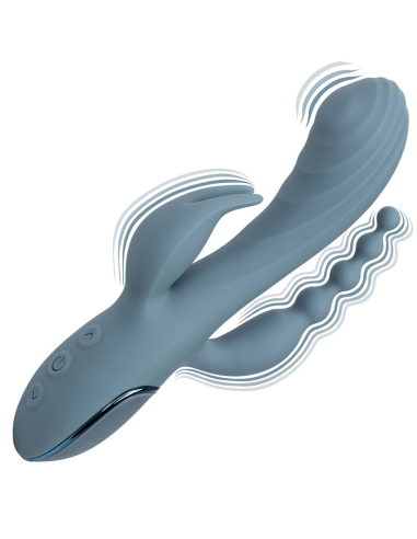CALEXOTICS - VIBRADOR TRIPLE ÉXTASIS GRIS