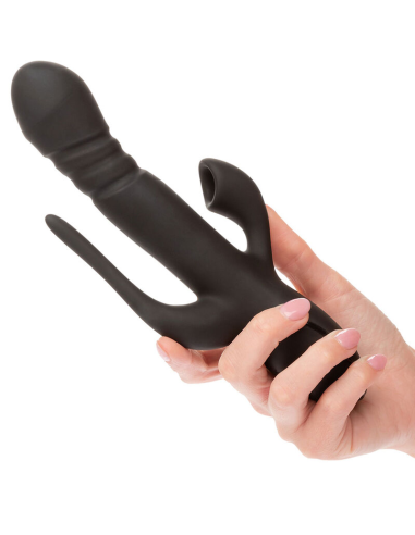 CALEXOTICS - VIBRADOR TRIPLE EUPHORIA NEGRO