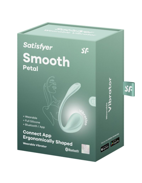 SATISFYER - SMOOTH PETAL ESTIMULADOR PUNTO G VERDE AGUA APP GRATUITA