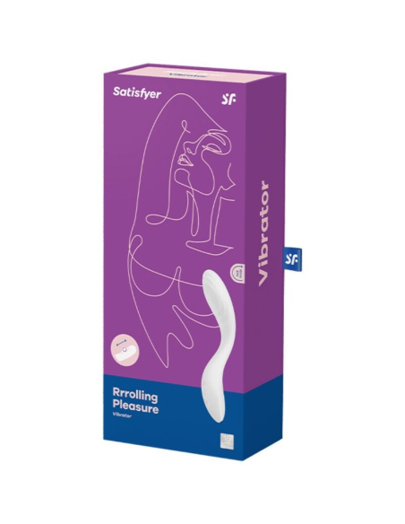 SATISFYER - RRROLLING PLEASURE Vibrador Punto G Blanco | SexPlace.MX