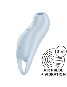 SATISFYER - POCKET PRO 1 ESTIMULADOR CLÍTORIS AZUL CLARO