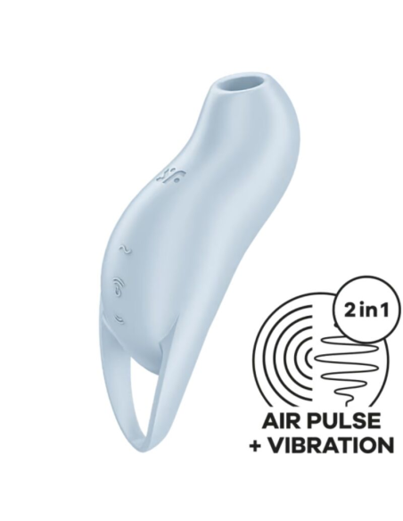 SATISFYER - POCKET PRO 1 ESTIMULADOR CLÍTORIS AZUL CLARO