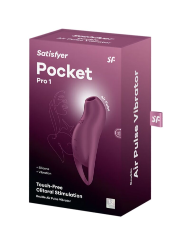 SATISFYER - POCKET PRO 1 ESTIMULADOR CLÍTORIS GRANATE