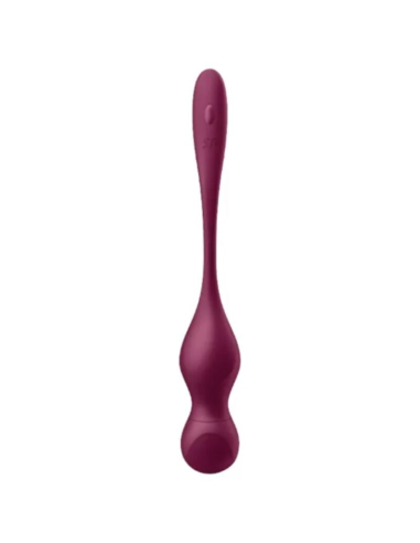 SATISFYER - LOVE BIRDS VARY BOLAS VIBRADORES APP GRATUITA ROJO VINO