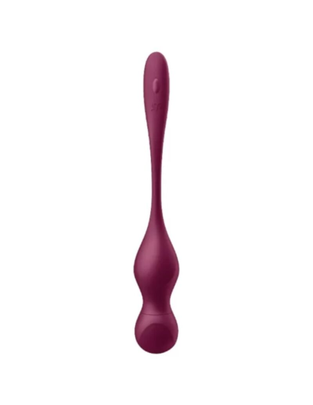 SATISFYER - LOVE BIRDS VARY BOLAS VIBRADORES APP GRATUITA ROJO VINO