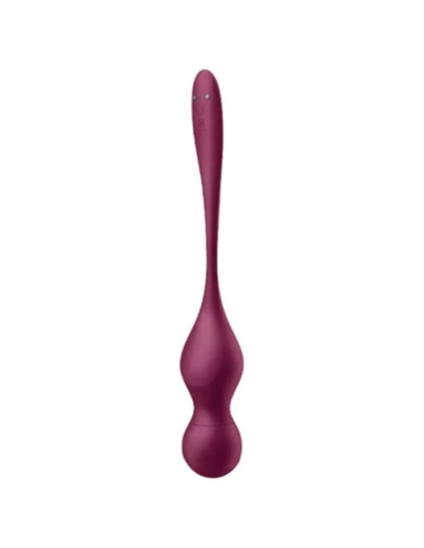 SATISFYER - LOVE BIRDS VARY BOLAS VIBRADORES APP GRATUITA ROJO VINO
