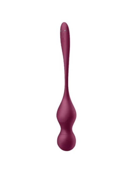 SATISFYER - LOVE BIRDS VARY BOLAS VIBRADORES APP GRATUITA ROJO VINO