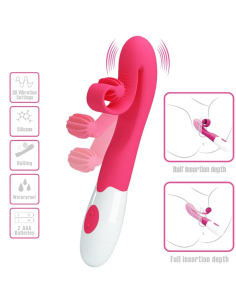 ROMANCE - VIBRADOR Y ESTIMULADOR 30 VELOCIDADES ROSA