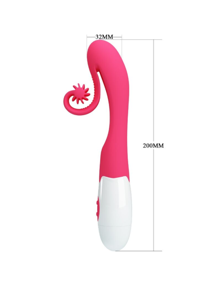 ROMANCE - VIBRADOR Y ESTIMULADOR 30 VELOCIDADES ROSA