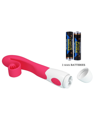 ROMANCE - VIBRADOR Y ESTIMULADOR 30 VELOCIDADES ROSA