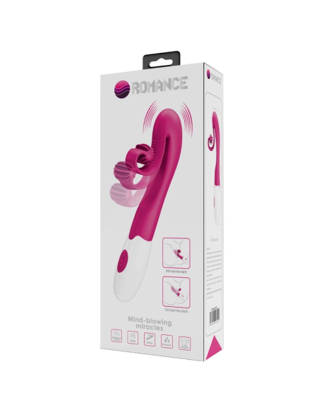 ROMANCE - VIBRADOR Y ESTIMULADOR 30 VELOCIDADES ROSA