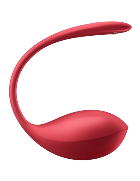SATISFYER - SHINY PETAL ESTIMULADOR PUNTO G CONTROL REMOTO ROJO APP GRATUITA