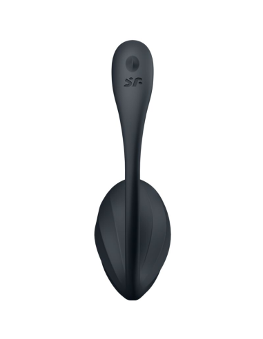 SATISFYER - RIBBED PETAL ESTIMULADOR PUNTO G CONTROL REMOTO NEGRO APP GRATUITA