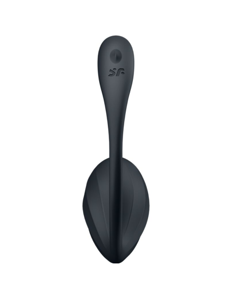 SATISFYER - RIBBED PETAL ESTIMULADOR PUNTO G CONTROL REMOTO NEGRO APP GRATUITA