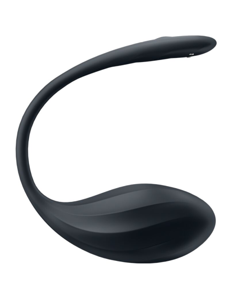 SATISFYER - RIBBED PETAL ESTIMULADOR PUNTO G CONTROL REMOTO NEGRO APP GRATUITA
