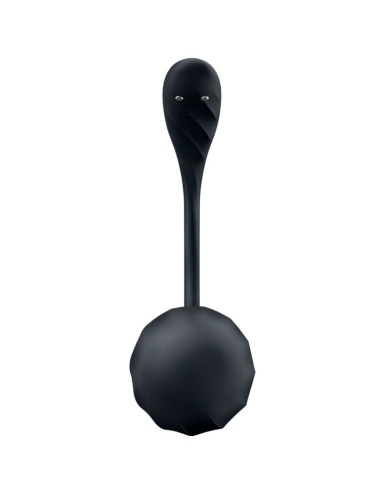 SATISFYER - RIBBED PETAL ESTIMULADOR PUNTO G CONTROL REMOTO NEGRO APP GRATUITA
