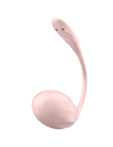 SATISFYER - RIBBED PETAL ESTIMULADOR PUNTO G CONTROL REMOTO ROSA APP GRATUITA