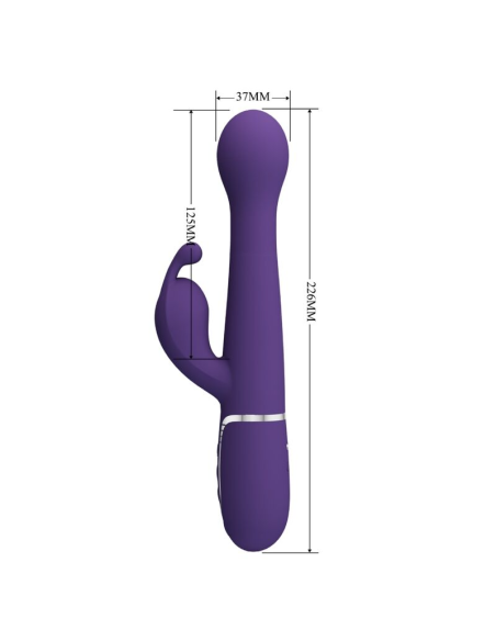 PRETTY LOVE - DEJON VIBRADOR RABBIT 3 EN 1 MULTIFUNCIÓN MORADO