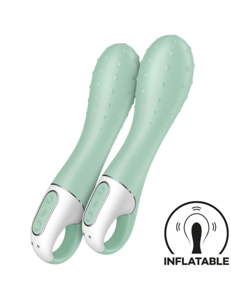 SATISFYER - AIR PUMP VIBRADOR 3 INFLABLE PUNTO G MENTA