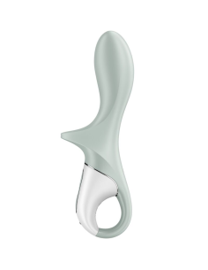 SATISFYER - AIR PUMP BOOTY 3 VIBRADOR ANAL INFLABLE VERDE GRIS