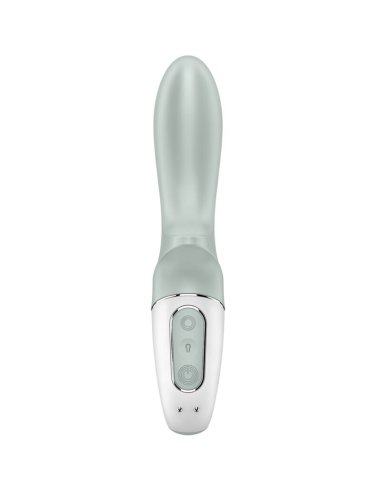 SATISFYER - AIR PUMP BOOTY 3 VIBRADOR ANAL INFLABLE VERDE GRIS