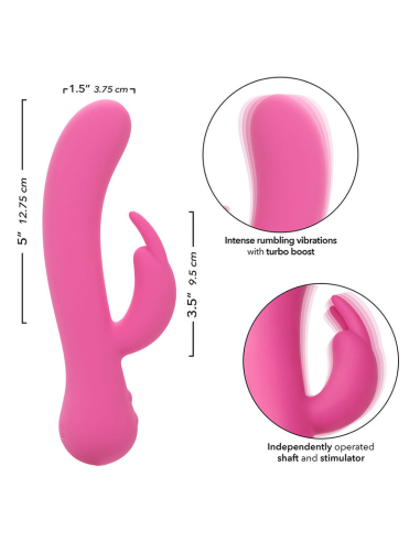 CALEXOTICS - FIRST TIME VIBRADOR RABBIT RECARGABLE ROSA