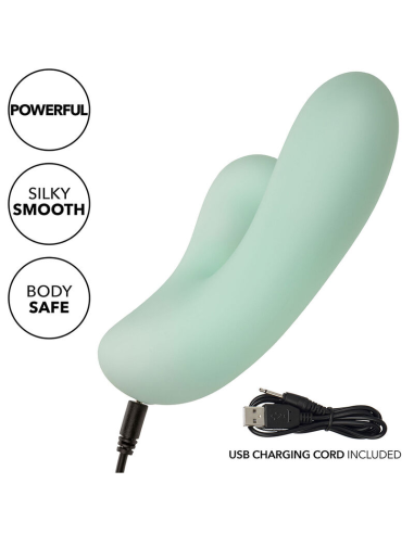 CALEXOTICS - PACIFICA FIJI VIBRADOR Y ESTIMULADOR PUNTO G 10 VIBRACIONES AQUA