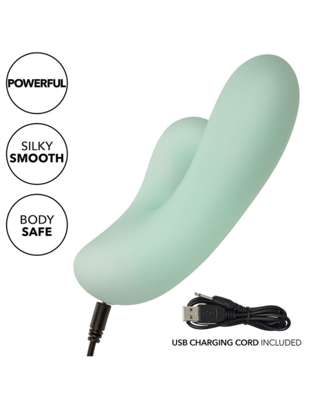 CALEXOTICS - PACIFICA FIJI VIBRADOR Y ESTIMULADOR PUNTO G 10 VIBRACIONES AQUA