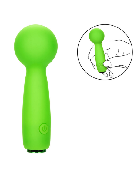 CALEXOTICS - NEON VIBES THE BUBBLY VIBE MINI MASAJEADOR 10 VIBRACIONES VERDE