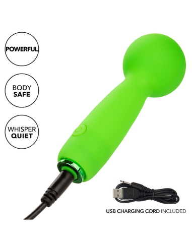 CALEXOTICS - NEON VIBES THE BUBBLY VIBE MINI MASAJEADOR 10 VIBRACIONES VERDE