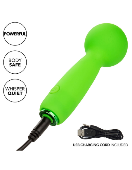CALEXOTICS - NEON VIBES THE BUBBLY VIBE MINI MASAJEADOR 10 VIBRACIONES VERDE