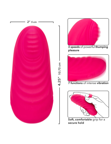 CALEXOTICS - ENVY MASAJEADOR DE BOLA RODANTE 7 VIBRACIONES ROSA