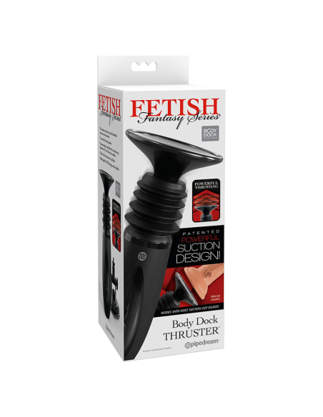 FETISH FANTASY SERIES - BODY DOCK THRUSTER SUJETA DILDOS CON 7 MODOS DE EMPUJE NEGRO