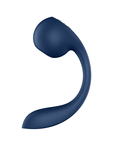 SATISFYER - PRO WAVE 4 ESTIMULADOR PUNTO G and AIR PULSE APLICACIÓN GRATUITA AZUL OSCURO