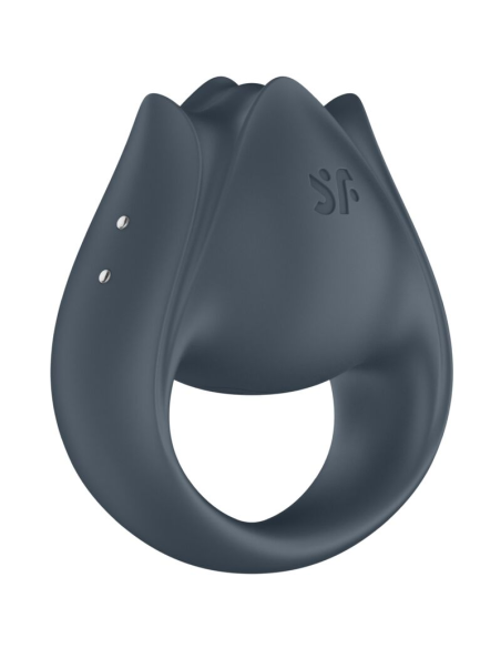 SATISFYER - PERFECT PAIR 2 MULTIVIBRADOR 2 EN 1 ANILLO PARA PENE and ESTIMULADOR DE DEDO GRIS