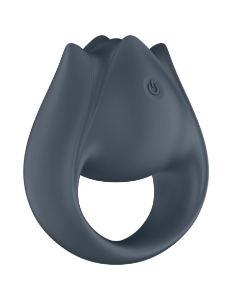 SATISFYER - PERFECT PAIR 2 MULTIVIBRADOR 2 EN 1 ANILLO PARA PENE and ESTIMULADOR DE DEDO GRIS