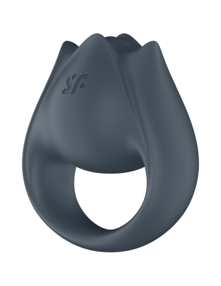 SATISFYER - PERFECT PAIR 2 MULTIVIBRADOR 2 EN 1 ANILLO PARA PENE and ESTIMULADOR DE DEDO GRIS