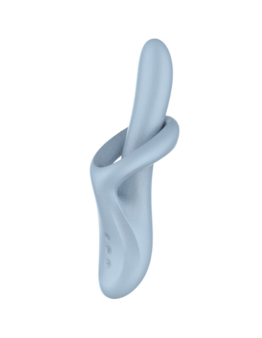 SATISFYER - HEAT FLEX 4 VIBRADOR EFECTO CALOR 12 VIBRACIONES AZUL