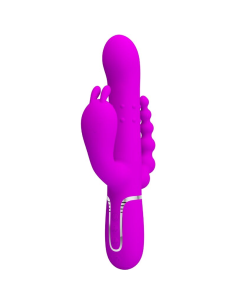 PRETTY LOVE - CAMMY TRIPLE VIBRADOR MULTIFUNCIÓN 4 EN 1 ROSA