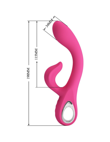 PRETTY LOVE - FRITZ VIBRADOR RABBIT 12 VIBRACIONES ROSA