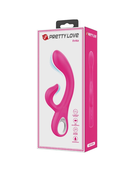 PRETTY LOVE - FRITZ VIBRADOR RABBIT 12 VIBRACIONES ROSA