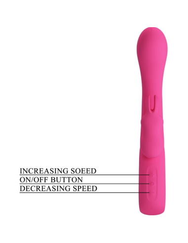 PRETTY LOVE - NOVAK VIBRADOR RABBIT 12 VIBRACIONES ROSA