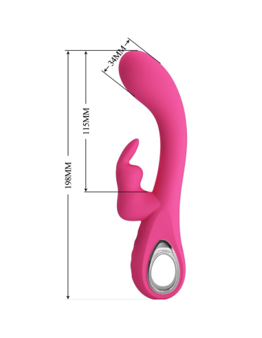 PRETTY LOVE - NOVAK VIBRADOR RABBIT 12 VIBRACIONES ROSA