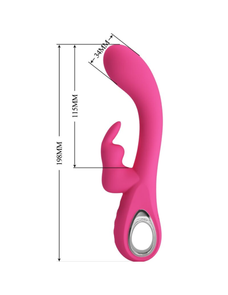 PRETTY LOVE - NOVAK VIBRADOR RABBIT 12 VIBRACIONES ROSA