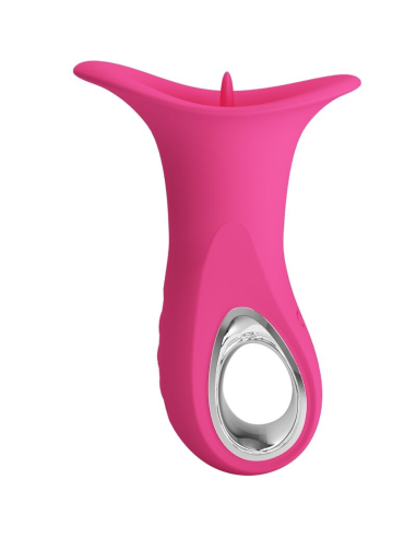 PRETTY LOVE - CLYDE VIBRADOR ORAL LENGUA VIBRADORA 12 VIBRACIONES ROSA