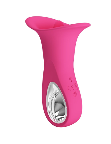 PRETTY LOVE - CLYDE VIBRADOR ORAL LENGUA VIBRADORA 12 VIBRACIONES ROSA